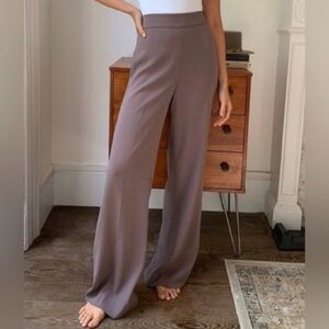 Aritzia Women's Wide-Leg Pants in Taupe/purple